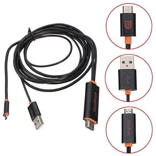 ELEGIANT Slimport zu HDMI Adapter HDTV TV Video Adapter Viedo Konverter USB Kabel Cable für LG G4 G3 G Flex Nexus 4 5 7 ASUS PadFone Infinity / New PadFone Infinity usw - 5