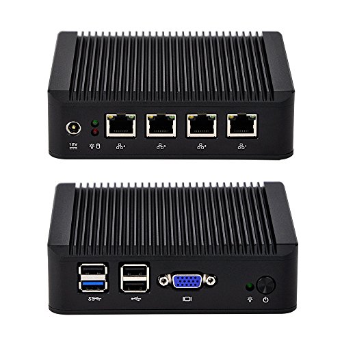QOTOM-Q190G4-S02 2016 Home router Mini pc with 4 RJ45 J1900 8G RAM,1T HDD {title}