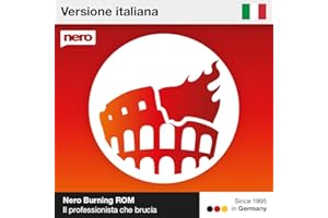 Nero Burning ROM 2025 | L'originale | Programma di masterizzazione | Masterizzazione di CD, DVD e Bluray | Ripping | Copia | Windows 11 / 10 / 8 / 7 | 1 PC