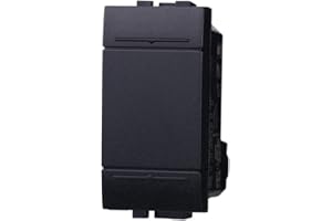 ZOREI Invertitore 1P 16A Unipolare, Compatibile Con Bticino Living Light (1 Pezzo, Nero)