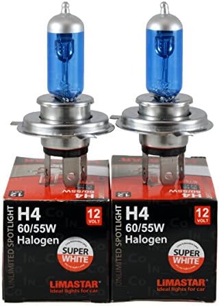 2x Car H4 60/55 W 12 V 60 W/55 W Socket 43T Halogen Bulbs Lights Blue For Toyota Camry (_ CV1 _, _ XV1 _, _ V1 _), Camry (_ CV2 _, _ XV2 _), Camry Station Wagon (_ XV1 _, _ CV1 _, _ V10), Carina E (_ T19 _), Celica Coupe (AT18 _, ST18 _), Corolla Compact (_ E10 _) Corolla Compact (_ E11 _)/Corolla