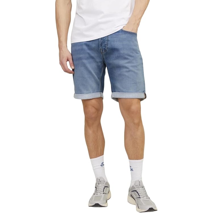 Jack&Jones Herren Shorts – Jeansbermudas In Indigo, Five-Pocket, Lässiger Casual-Style