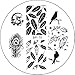 Born Pretty Nail Art Stamp Template Image Plate Birds Dragon Feather