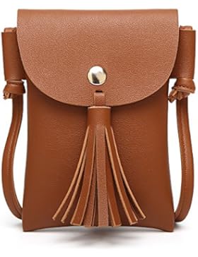2018 Neue Damen Mini Handytasche koreanische Art Umhängetasche Modetrend Mini Quaste Crossbody Tasche Handtaschen