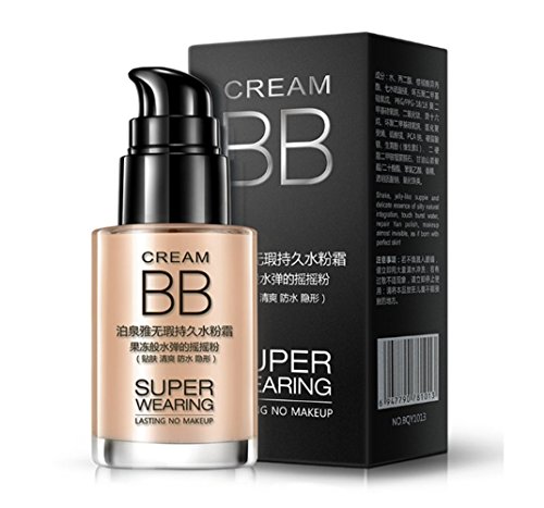 KIMUSE Whitening Moisturizing Liquid Foundation TOP Profession Makeup Waterproof Concealer Foundation (Natural Beige)