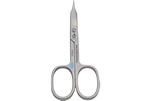 Gifaz Forbici per Unghie e Pelli Doppiouso in Acciaio al Carbonio Made in Italy: per Manicure e Pedicure, Lame Curve Lunghezza 9 Cm.