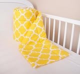 Bettumrandung Nest Kopfschutz Nestchen 420x30cm, 360x30cm, 180x30 cm Bettnestchen Baby Kantenschutz Bettausstattung Indien Gelb