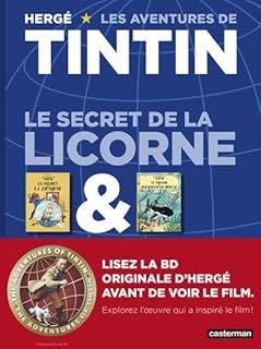 jaquette livre Les Aventures de Tintin : Le secret de la licorne & Le trésor de Rackham le rouge