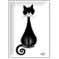 Magnet Humoristique Chats Albert Dubout La Mouche Editions Clouet CLO61216 : Décoration en ligne
