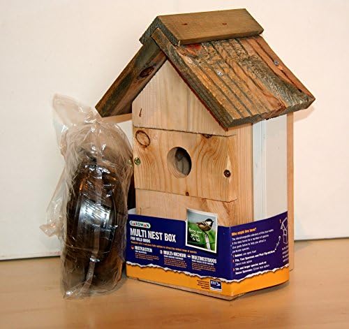 COLOUR CAMERA IN GARDMAN MULTI NESTBOX (RSPB recommended style of birdbox!) (20M CABLE)