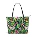 Produktbild Dama Home Handbags For Women,Tropical Lush Sanctuary,Satchel Leather Shoulder Bag,Totes Purses Messenger Bags
