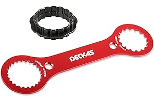 kalimalor BB-Schraubenschlüssel，Centerlock Werkzeug ，Fahrrad Innenlager Schraubenschlüssel,Tretlager Entferner，für Dub/Tl-Fc32 / Tl-Fc25 / Tl-Fc24, Für Fahrradreparaturen-Rot