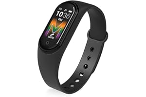 SZAERFA Pulsera de Banda Inteligente M5, IP67 Reloj Inteligente a Prueba de Agua Pulseras Presión Arterial/Monitor de frecuencia cardíaca/Podómetro Pulsera Deportiva Rastreador de Actividad física
