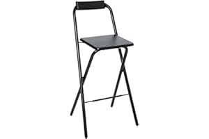 ATMOSPHERA CREATEUR D'INTERIEUR 5five - sedia bar pieghevole louna nera