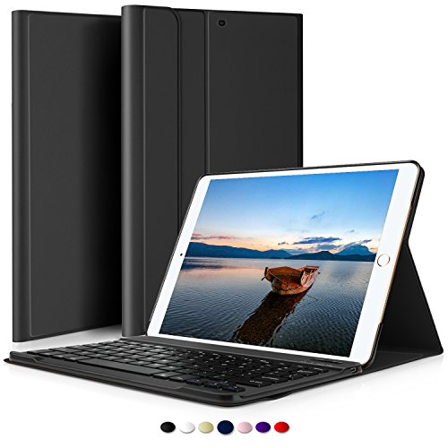 IVSO iPad Pro 10.5 QWERTZ Tastatur, Abnehmbare Wireless Bluetooth Tastatur Schutzhülle mit Standfunction Für Apple iPad Pro 10.5 Tablet, Schwarz - 8