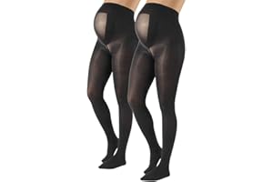 CALZITALY 2 pary pół-kryjących rajstop, wygodne rajstopy ciążowe, 40 DEN, wyprodukowane we Włoszech