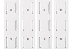 RANYAKE 4PCS Socket Fixer, Self Adhesive Power Strip Holder, Adhesive Punch-free Socket Holder, No-Drill Power Strip Holder, Sliding Design, Suitable for Cable Storage in Rooms, Offices, Kitchens