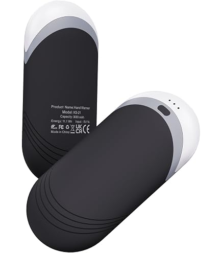 Chauffe-Mains Rechargeable 2 Packs - 6000mAh Magnétique, 14H Chaleur, 3 Niveaux, Idéal Hiver Raynaud Golf Cadeau
