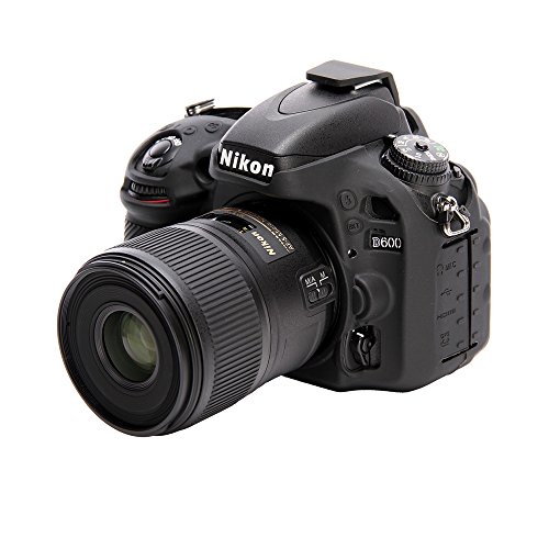 Easy Cover ECND600 Coque en silicone pour Nikon D600 Noir