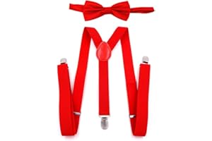 LYITZW Bretelle Y con Papillon Set - Cinghie Regolabili Universali per Bambini, Ragazzi e Ragazze