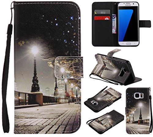 Feeltech Samsung Galaxy S7 Edge Hülle PU-Leder und Brieftasche Bunte Muster Fall mit Magnetverschluss, Hybrid-Kickstand mit Stand-Funktion, schlagen Sie schützende weiche TPU Stoßstangenabdeckung und Kreditkartenhalter für Samsung Galaxy S7 Edge Handgelenk Bügel-Buch-Art-Geldbeutel-Tasche mit 2 In 1 Berühren Sie Stift – London - 8