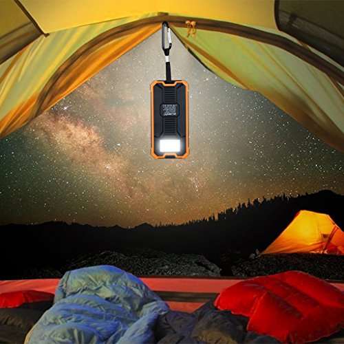 Suaoki - 10000mAh Bater a Externa Cargador Solar PowerBank con Linterna LED Port til cargador con panel solar para Smartphone y tablet reviews Suaoki - 10000mAh Bater a Externa Cargador Solar PowerBank con Linterna LED Port til cargador con panel solar para Smartphone y tablet