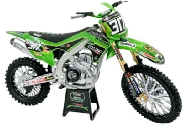 NewRay Moto Miniature Kawasaki KXF Bud Racing Team 24 Réplica 317 1/12e