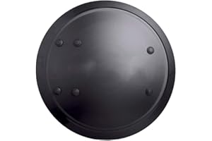 CCTYCC Buckler, Sturdy and Wear-resistant Martial Arts Self-defense Training Tool 21.2 Inch Medieval Shield, for Camping Self-defense Training/black