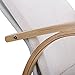 Songmics Birch Wood Relaxing Rocking Chair with 100% cotton Seat Max Load: 120 kg Beige LYY30M