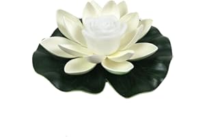 Demiawaking Lotus Lampe Wasserdichte LED für außen Blumenleuchte Schwimmender Aquarium Brunnen Garten Teich Pool Deko Lampe Gartenleuchtung (05)