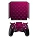 Produktbild Disagu SF-sdi-5547_547 Design Folie für Sony PS 4 Pro mit Controller - Motiv Lochblech Optik Pink transparent