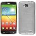 Produktbild PhoneNatic Case für LG L90 Hülle Silikon weiß brushed + 2 Schutzfolien