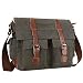 Produktbild Lifeasy Umhängetasche Herren Vintage Segeltuch Herrentasche Laptoptasche für 15,6 Zoll Laptop, Schultertasche Kuriertasche Messenger Bag