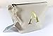 Personalised Make Up Bag, Accessory Bag, Canvas Bag ANY LETTER - Cotton Canvas Bag The perfect personalised Gift for any occasion, Christmas, Birthdays, Wedding Favours Unisex, Christmas Gift (White Bag)