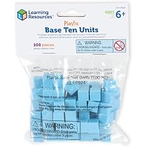 Learning Resources Zehnersystem Schulset – Genutete Kunststoffteile, Inkl. Aktivitätsbuch