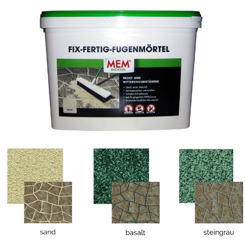 MEM Fix&Fertig Fugenmörtel, steingrau, 12,5 kg - 2