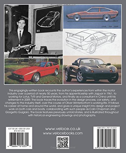 Book's Cover of A Life in Car Design: Jaguar Lotus TVR
