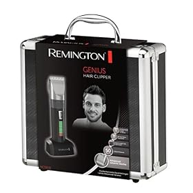 Remington Tondeuse Cheveux [Kit Professionnel] Genius (Moteur résistant, Lames Céramique Auto-Affûtées, Secteur/Sans fil-Batterie Lithium, 10 Sabots) Tondeuse HC5810