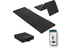 MOZURU - Colchoneta Plegable Multifuncional para Yoga, Gimnasia y Fitness | 180x60x5cm | Antideslizante, Fácil de Limpiar | Espuma de 5 Capas, Absorción de Impacto