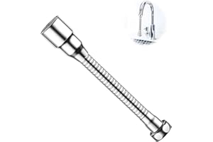 SELURK 16cm Prolunga Rubinetto Cucina Universale 360° con Doccetta per Lavandino, Estensore Rubinetto Lavello Cucina, Aeratore per Risparmio Idrico, Facile Installazione per Cucina e Bagno
