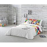 FUNDA NÓRDICA 90 CM COLORES LA VOLATIL 2 PIEZAS (150x220cm)