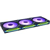 مجموعة مراوح Lian Li Uni Fan Reverse SL-Infinity Wireless مقاس 3x120 مم باللون الأسود RGB