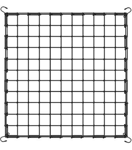 Rete Per Piante Rampicanti 80x80 Cm In Nylon Con 4 Ganci E 100 Fascette: Supporto Per Giardino E Idroponica - 2