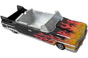 LGZ Legalize - Flame car - Cenicero vintage pintado a mano - Cenicero original - Tamaño: 245 x 95 x 65mm