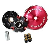 Con la ranura para 45 km/h esta Variomatik levantarse y acelera el scooter a través de hasta 70 km/h en el contenido se encuentran 6 gramos aprox gravedad Variomatik ruedas con las dimensiones 16 x 13 mm. Esta votación es perfectamente adecuado para Roller, que se encuentran estará en estado de serie.