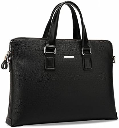 Business Men Bag Double Zipper Handbag Cross Section Briefcase Men Shoulder Bag Leisure Certificate Bag