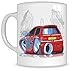 Produktbild Koolart Geschenke k2745-mg Cartoon von Renault Twingo Tuning – Karikatur rot renault Tasse Geschenk für Herren (Tassen,)