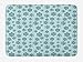 Produktbild Trsdshorts Teal Bath Mat, Wintertime Inspiration Ornate Abstract Snowflakes in Pale Colors Christmas, Plush Bathroom Decor Mat with Non Slip Backing, 23.6 x 15.7 Inches, Pale Blue Teal Grey