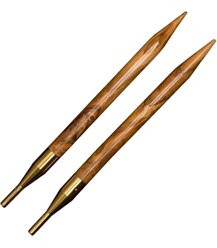 Addi Click Wechselspitze Olivenholz 3,75 Mm – Für Rundstricknadeln, Angenehmes Strickgefühl