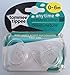 Tommee Tippee Closer To Nature Any Time Soother Twin Pack - 0-6m (Clear)